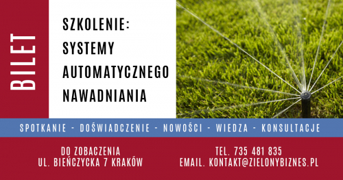 Szkolenie - Projektowanie systemów automatycznego nawadniania