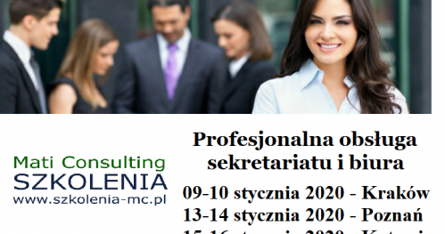 OBSŁUGA SEKRETARIATU I BIURA (17-18 stycznia 2020r.) RZESZÓW