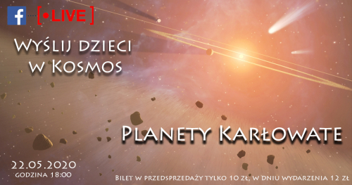 Wyślij dzieci w Kosmos - Planety Karłowate - kosmiczne spotkanie online z Astrohunters dla dzieci