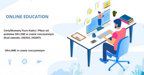 Certyfikowany Kurs Kadry i Płace od podstaw ON LINE w czasie rzeczywistym (Kod zawodu: 242310, 242307)