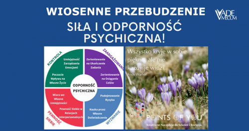 WIOSENNE PRZEBUDZENIE: Siła i odporność psychiczna: jak wzmacniać i uwolnić swój potencjał życiowy? Warsztat on-line.