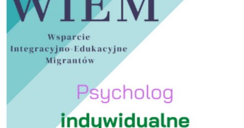 Psycholog (konsultacje indywidualne), 20.10 (środa) 14:30-15:00 WIEM