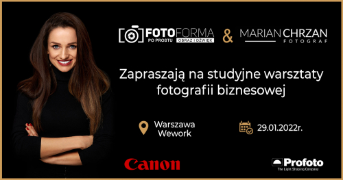 Warsztaty fotografii biznesowej z Marianem Chrzanem - studio