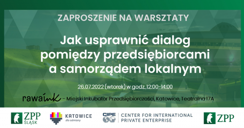 🛠WARSZTAT. Jak usprawnić dialog pomiędzy przedsiębiorcami a samorządem lokalnym.