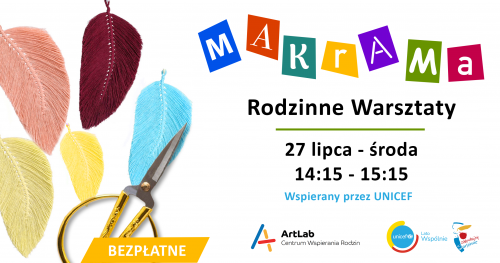 Makrama / listeczki - rodzinne warsztaty - bezpłatne