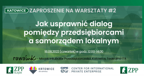 🛠WARSZTAT #2. Jak usprawnić dialog pomiędzy przedsiębiorcami a samorządem lokalnym.