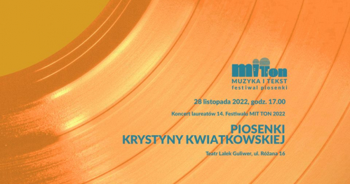 Koncert LAUREATÓW festiwalu MIT TON Piosenki Krystyny Kwiatkowskiej