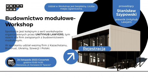 Budownictwo modułowe - workshop.
