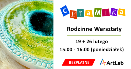 Podstawy ceramiki - bezpłatne warsztaty / 19 + 26 lutego / 15:00-16:00