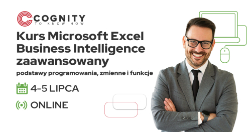 Kurs Microsoft Excel Business Intelligence - praca z dodatkami PowerPivot, Power Query, Power Map, Power BI