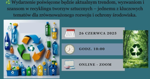 Seminarium on-line: " Szanse i wyzwania recyklingu w Polsce, Niemczech i na świecie"