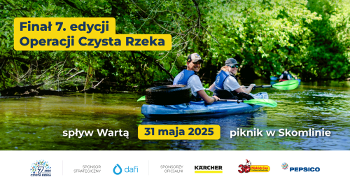 Spływ kajakowy z Operacją Czysta Rzeka