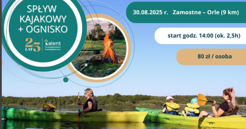 Talentowy Spływ Kajakowy 30 sierpnia 2025
