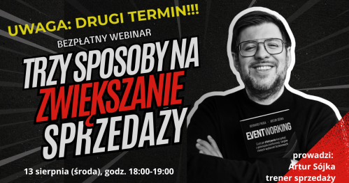Webinar: Trzy sposoby na zwiększenie sprzedaży