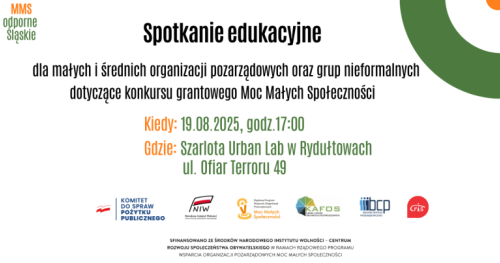 Spotkanie edukacyjne w Rydułtowach - Moc Małych Społeczności