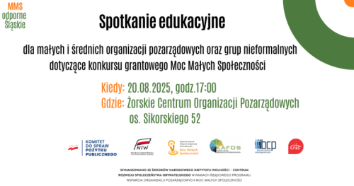 Spotkanie edukacyjne w Żorach - Moc Małych Społeczności