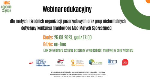Webinar edukacyjny - Moc Małych Społeczności