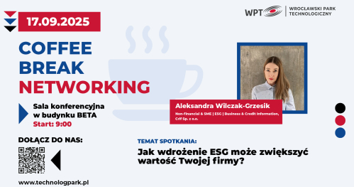 Coffee Break Networking -Jak wdrożenie ESG może zwiększyć wartość Twojej firmy?
