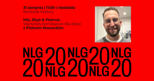 Miś, Zbyś & Piotruś: Warsztaty komiksowe dla dzieci z Piotrem Nowackim | Konsulat Kultury