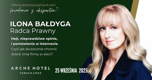 Networkingowe Śniadanie z Ekspertem 25.09: Ilona Bałdyga