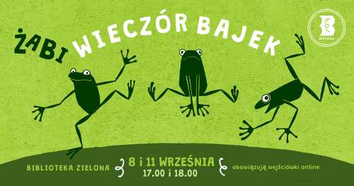 Żabi wieczór bajek w Bibliotece w Zielonej