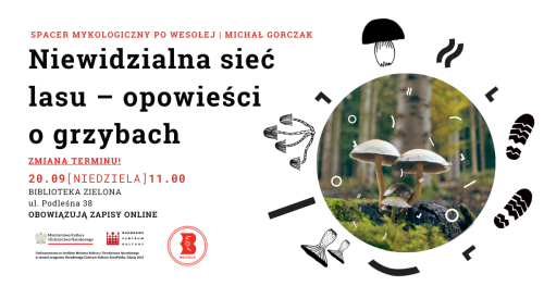 Niewidzialna sieć lasu - opowieści o grzybach. Spacer mykologiczny po Wesołej 