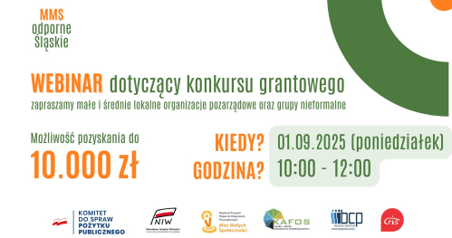 "MMS - odporne Śląskie" - Moc Małych Społeczności - webinar