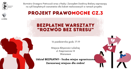 Warsztaty dla kobiet "Rozwód bez stresu". PrawoMocne cz.3