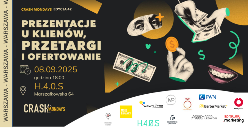 CRASH Mondays № 42: Prezentacje u Klientów, przetargi i ofertowanie [Warszawa]