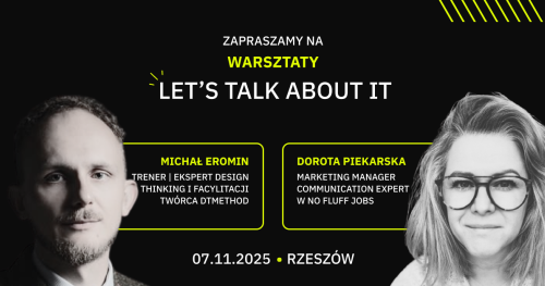 Warsztaty z "Let's talk about IT" - Rzeszów - 7.11.2025