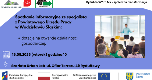 Spotkanie informacyjne ze specjalistą  z Powiatowego Urzędu Pracy w Wodzisławiu Śląskim