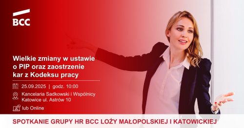 Wielkie zmiany w ustawie o PIP oraz zaostrzenie kar z Kodeksu pracy - Grupa HR, Katowice lub Online