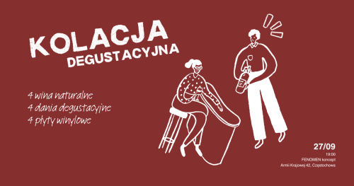 KOLACJA DEGUSTACYJNA: 4wina / 4dania / 4płyty
