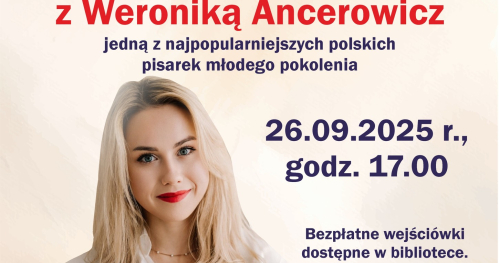 Spotkanie autorskie z Weroniką Ancerowicz w Miejskiej i Powiatowej Bibliotece Publicznej w Słupcy