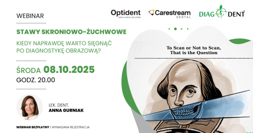 Webinar: Stawy skroniowo-żuchwowe. Kiedy naprawdę warto sięgnąć po diagnostykę obrazową?