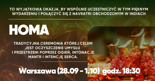 Spotkania z Homą w Centrum Art of Living Warszawa
