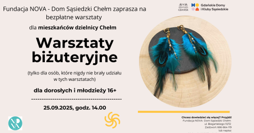 Warsztaty biżuteryjne dla dorosłych i młodzieży 16+