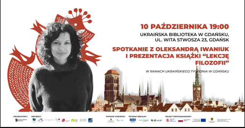 Spotkanie z Oleksandrą Iwaniuk i prezentacja książki "Lekcje filozofii"