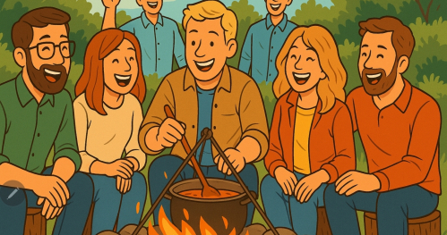 🔥 Pieczonki z przedsiębiorcami - ognisko, networking i jesienny klimat 🍂