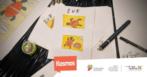 Wydajemy Żufzina🐢! Warsztaty komiksowe z Dominikiem Szcześniakiem
