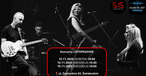 Koncert LISTOPADOWY - niedziela - 15:30