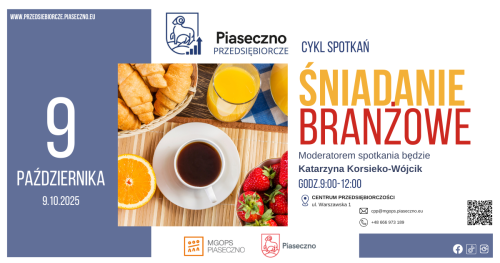 Śniadanie branżowe dla przedsiębiorców z Piaseczna