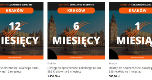Dostęp do społeczności Lokalnego Klubu 555 Kraków