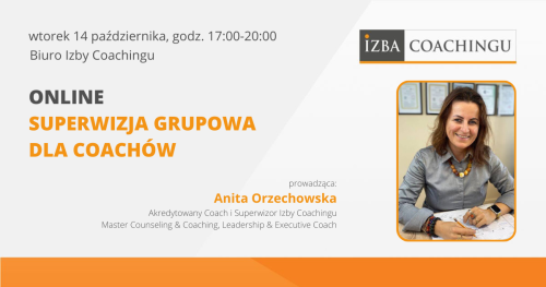 Superwizja grupowa dla coachów (online) 14.10.2025