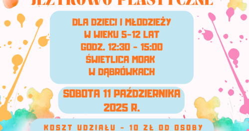 Warsztaty językowo-plastyczne w świetlicy MOAK w Dabrówkach