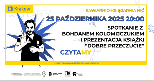 Зустріч із Богданом Коломійчуком і презентація збірки “Хороші передчуття" | Spotkanie z Bohdanem Kolomijczukiem i prezentacja książki "Dobre Przeczucie"