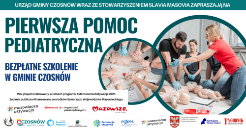 Szkolenia z pierwszej pomocy przedmedycznej - pediatrycznej (Gmina Czosnów)