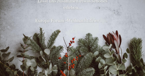 Zaproszenie na spotkanie świąteczne Europa Forum 2025 - Einladung zur EUROPA FORUM Weihnachtsfeier 2025