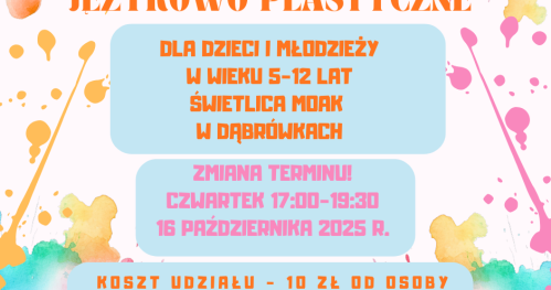 Warsztaty językowo-plastyczne w świetlicy MOAK w Dabrówkach
