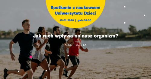 SPOTKANIE ONLINE dla klas 1-3: Jak ruch wpływa na nasz organizm?